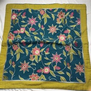 Kassie Home Floral, throw pillowcase embroidery geometric Square Colorful Sham A